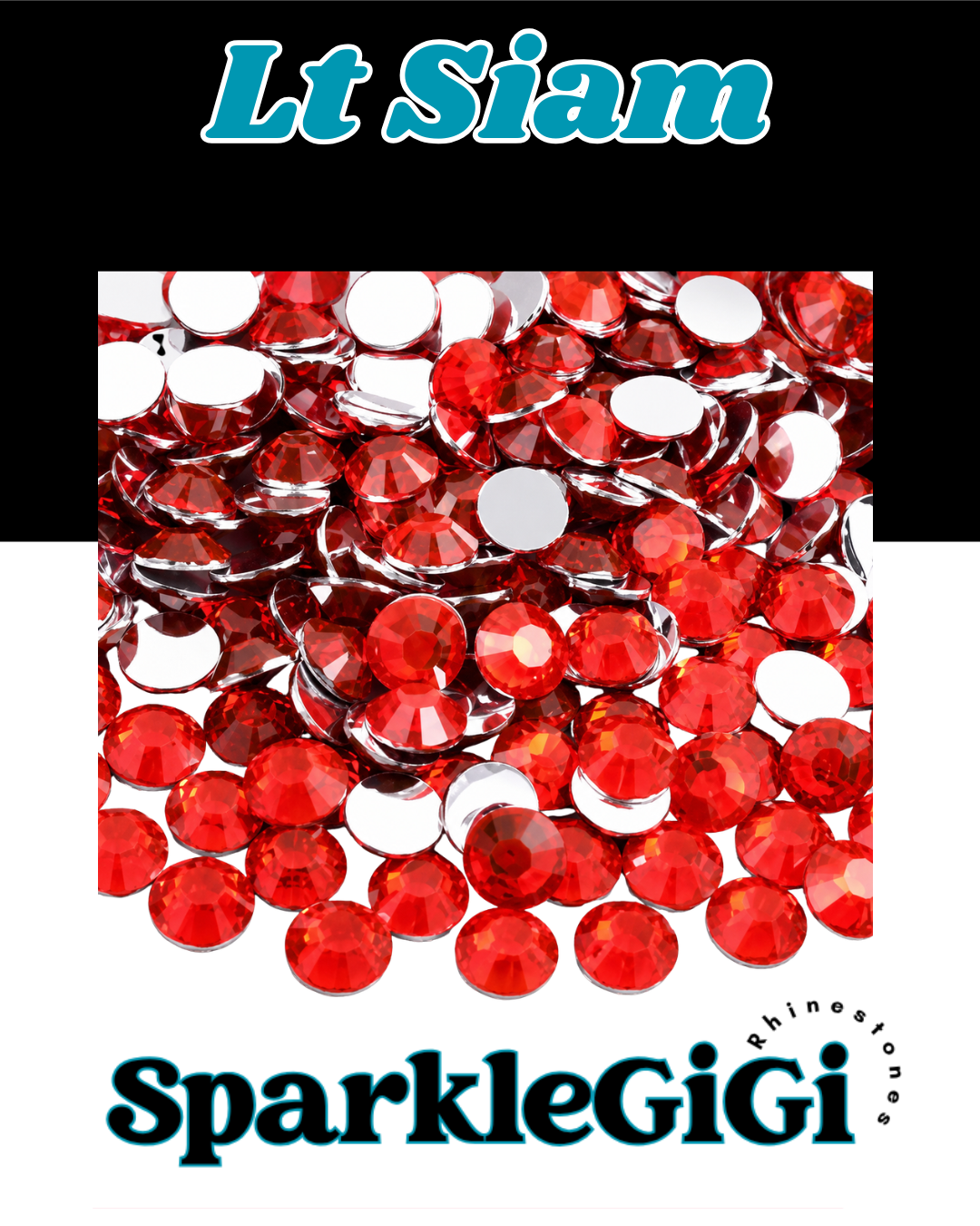 LIGHT RED/ SIAM Classic Rhinestone