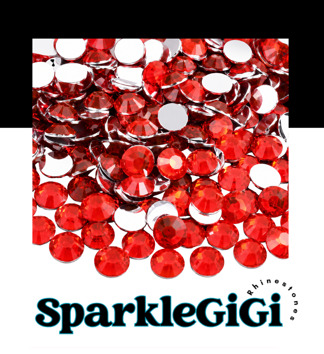 SUN RED Classic Rhinestone