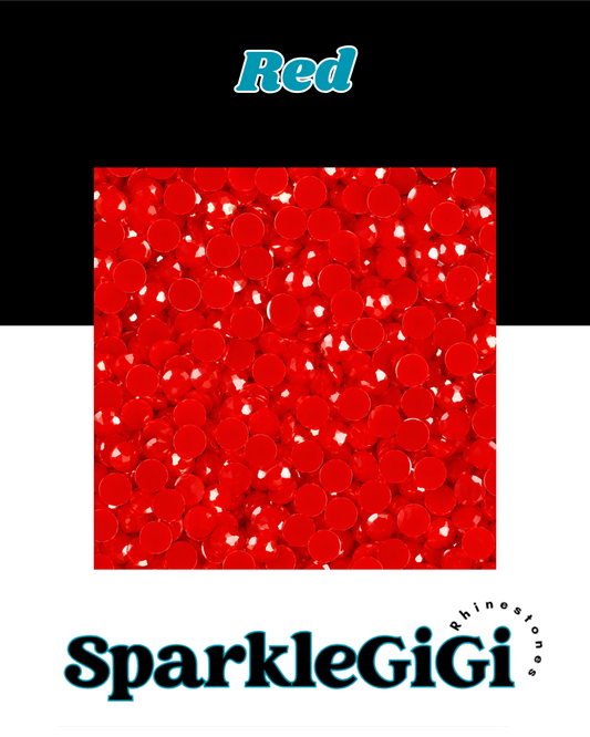 RED Jelly Rhinestone