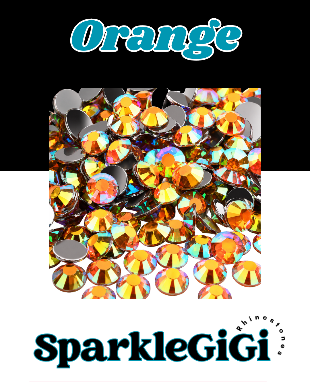 ORANGE Classic AB Rhinestone
