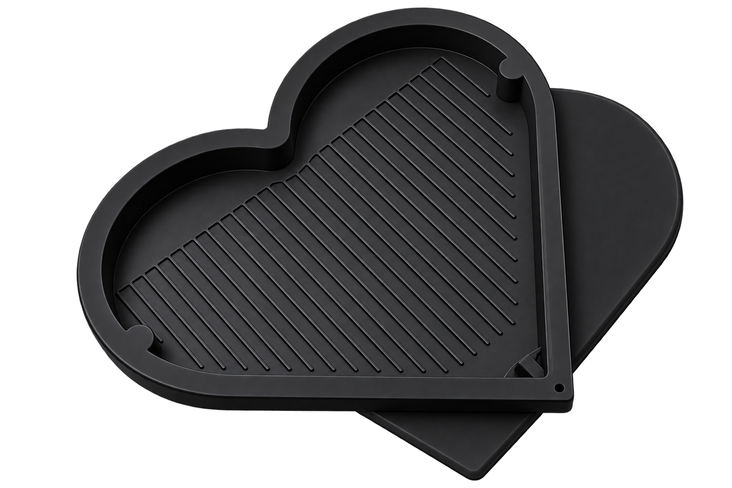 Heart Sorting Tray with Magnetic Lid and Pouring Spout