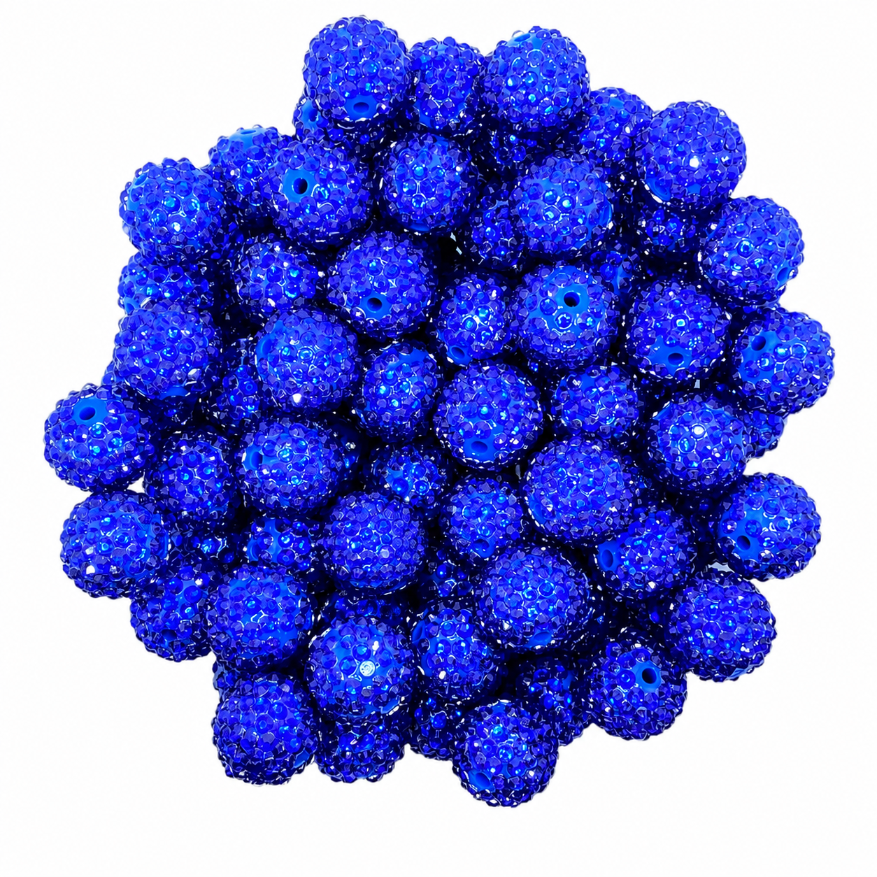 BLUE 12mm Rhinestone Beads