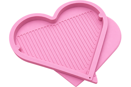Heart Sorting Tray with Magnetic Lid and Pouring Spout