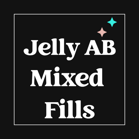JELLY AB  Fill- Mixed Size Rhinestone