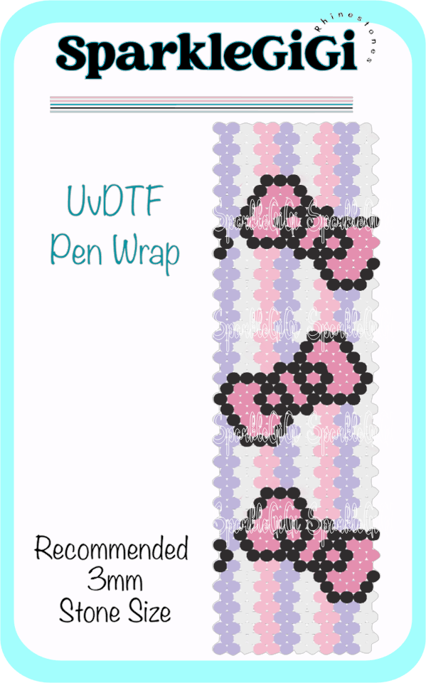 HK Bows Pen Template UVDTF