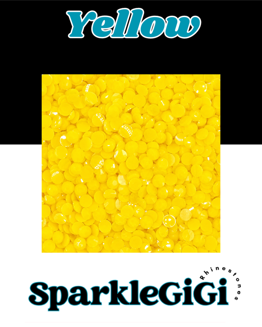YELLOW Jelly Rhinestone