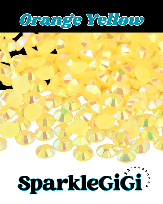 ORANGE YELLOW Jelly AB Rhinestone