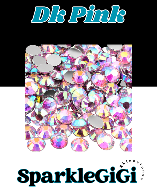 DARK PINK Classic AB Rhinestone