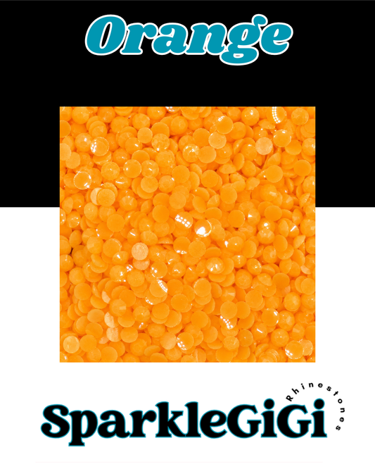 ORANGE Jelly Rhinestone