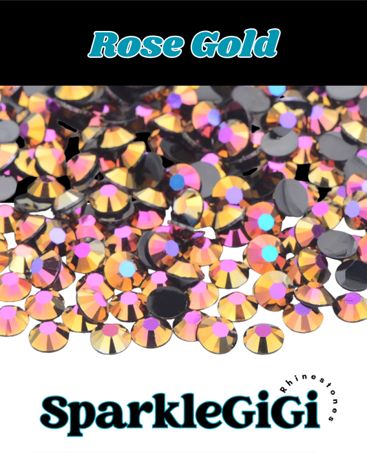 ROSE GOLD Jelly AB Rhinestone