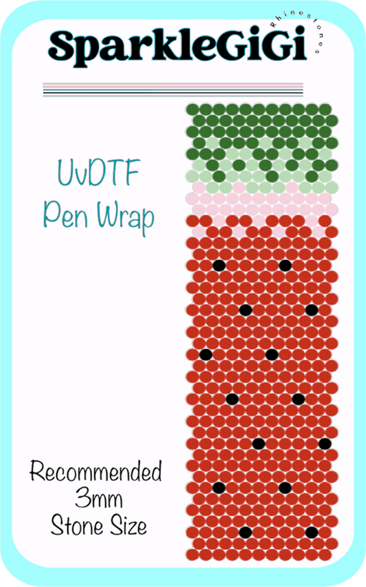 Watermelon Pen Template UVDTF