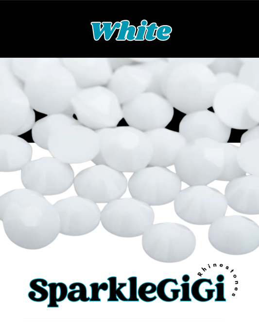 WHITE Jelly Rhinestone