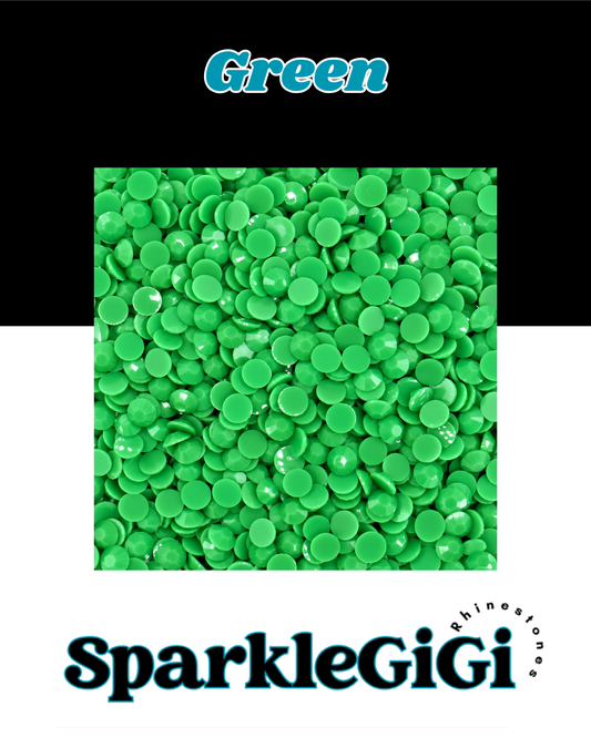 GREEN Jelly Rhinestone