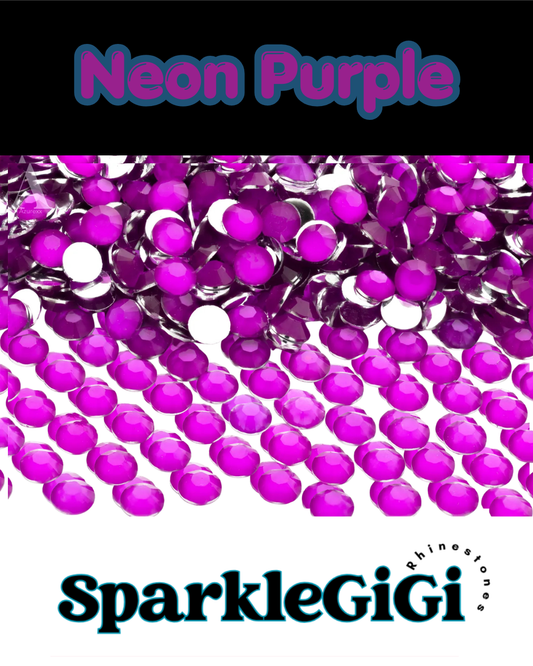 NEON PURPLE Classic Rhinestone