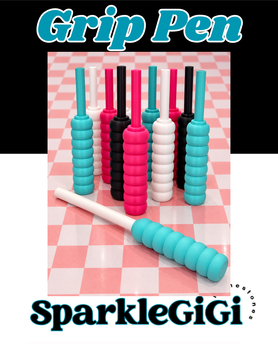 Grip Pen 3d printed
