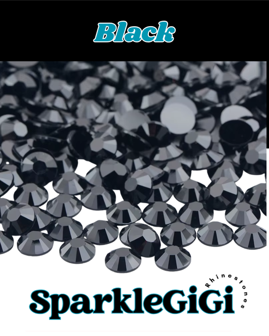 BLACK Jelly Rhinestone
