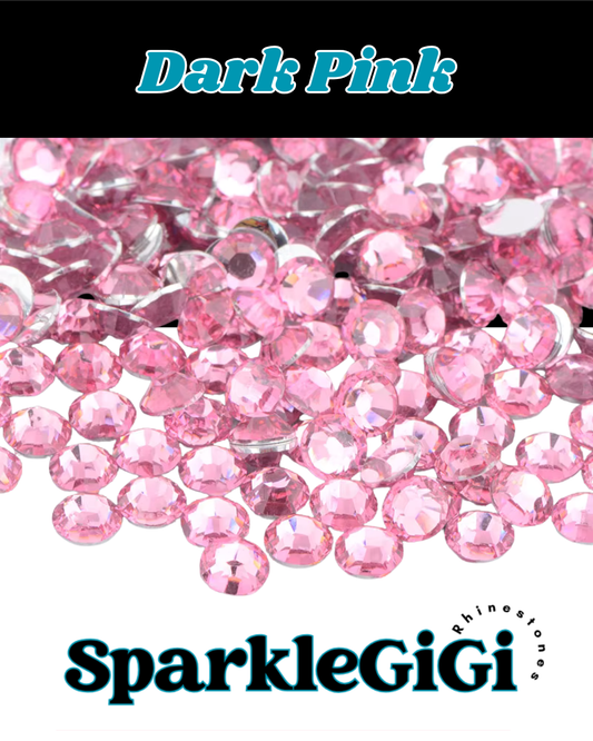 DARK PINK Classic Rhinestone